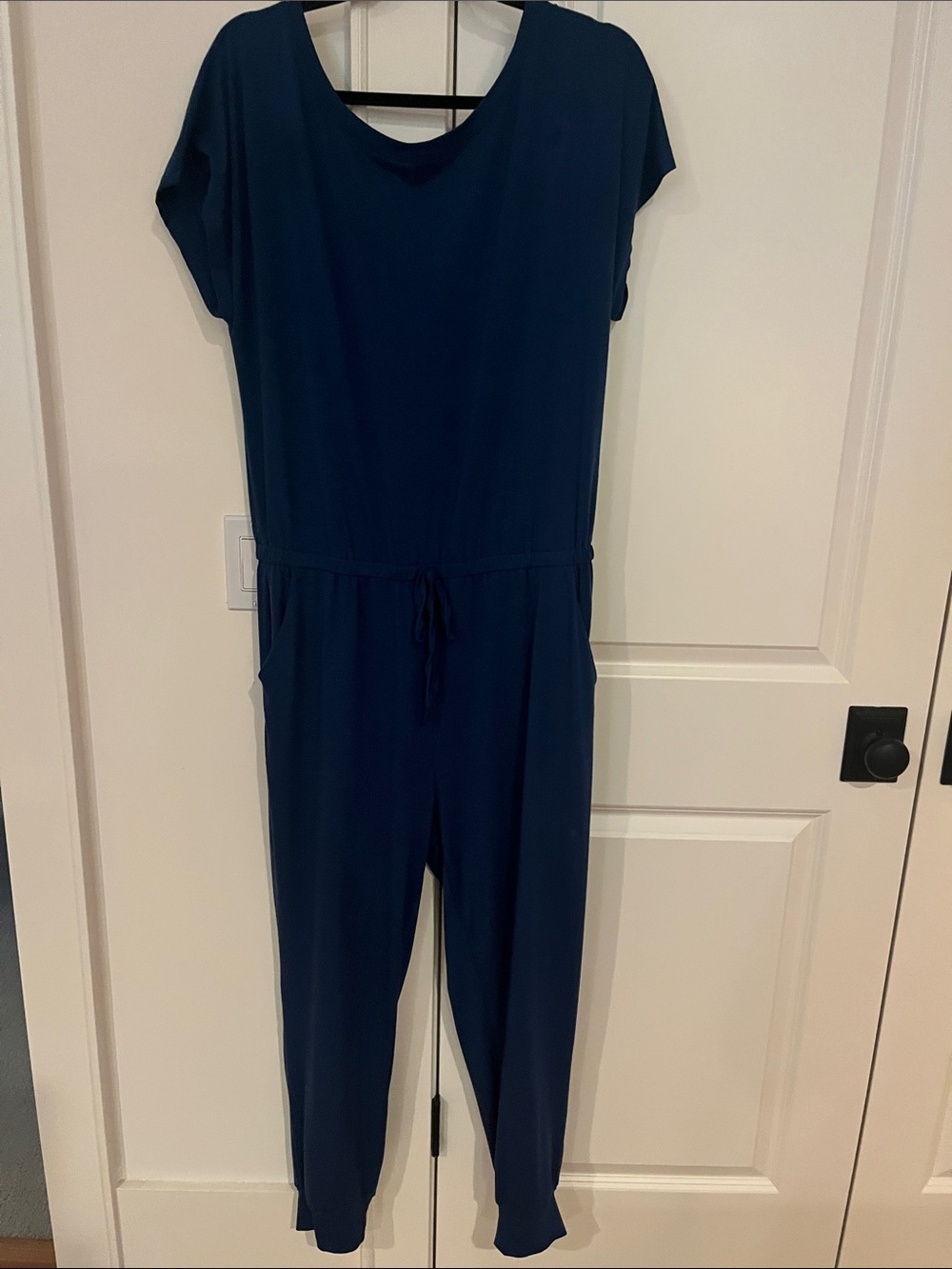 ❤️ 6 for 20 ❤️  Navy Knit Jogger-leg Jumpsuit xl